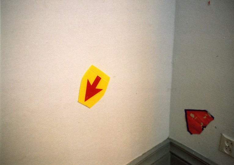 Erkki Soininen - ‘V’ installation at Arthall, Helsinki and City Art Museum, Oulu 1990