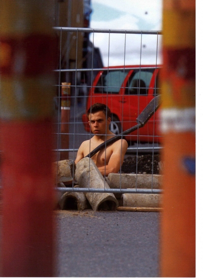 Erkki Soininen - Water pipe at A trench in the street, Helsinki 2000